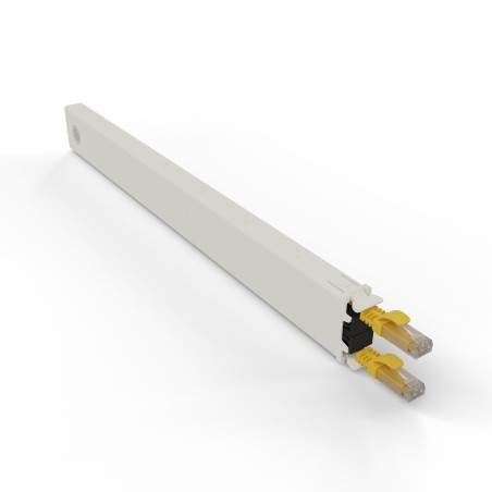 PATCHBOX Cassette 8RU UTP Yellow - Premium Cable Management Solution for Organized Networking